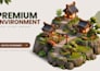 create a stylized low poly 3d game environment for your game